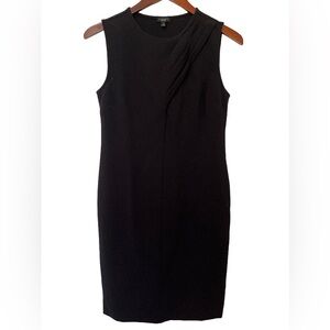 Talbots Women's Size 6 Black Sleeveless Pencil Dress Work Career Sheath
